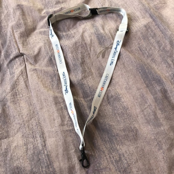 Disney cruise line Castaway Club lanyard. Grey. Used. Great for pin display. - Picture 1 of 7